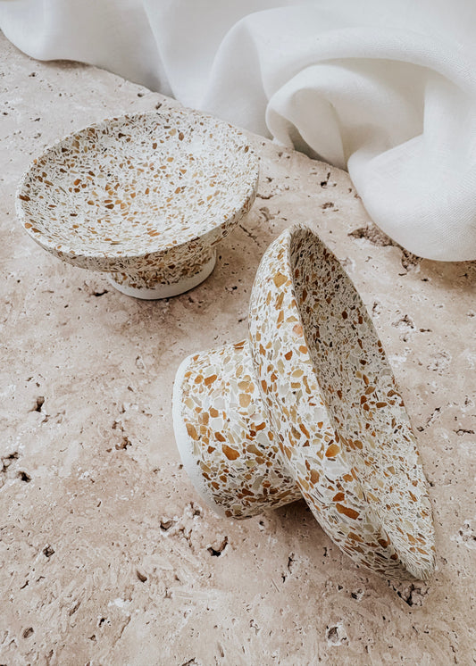 Pedestal Bowl - siena collection